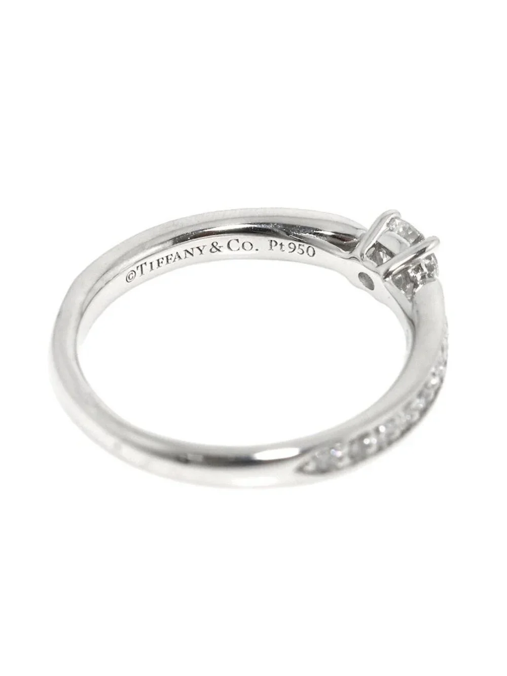 Tiffany & Co Harmony Ring Diamond IF Pt Platinum